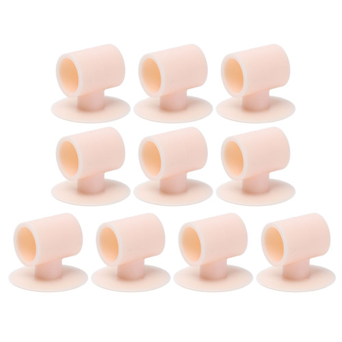 10 Pcs Silicone Anti Collision Door Knob Protectors Perforation Free Suction Door Knob Protective BumpersPink