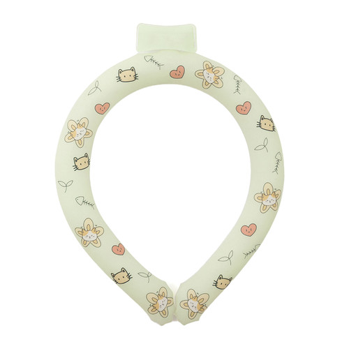 Neck Cooler TPU PCM Reusable Neck Cooling Tube Wearable Cooling Neck Wrap for Summer Hot Weather Outdoor Workers Sports Green