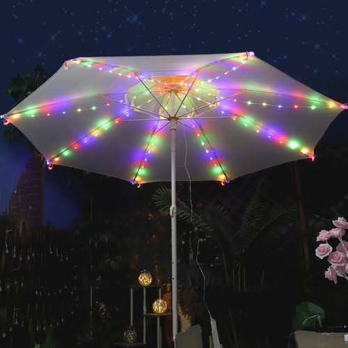 LED Parasol Lights LED Leather String Lights Holiday Decoration Colorful Lights Tent Light String