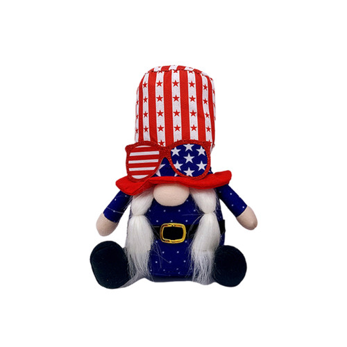4th of July Patriotic Gnome Plush Decorations Gnomes Ornaments Patriotic Party Table Decor Independence Day Party Home Mantle Fireplace Decor