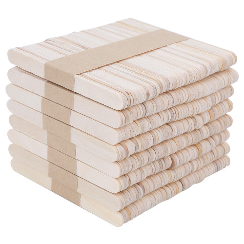 400PCS Wood Ice Cream Sticks for DIY Art Craft Project Wooden Handwork Making Set Accessories