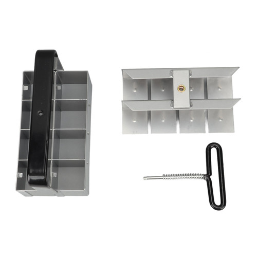 Soil Blocker with Comfortable Handle 8x5cm Galvanized Iron Highly Effcient for Seedings Cuttings