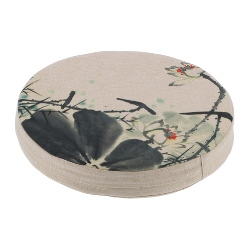 Cushion DirtResistant Removable Washable Chinese Style Cotton Linen Fabric Comfortable Thick Kneeling Cushion