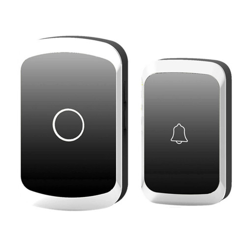 Wireless Doorbell Intelligent Communication Digital Nurse Alert System  Standard 1 to 1 Black