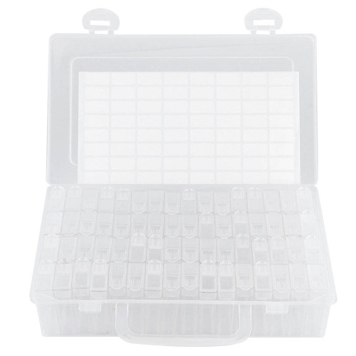 64Slots Diamonds Embroidery Accessories Diamonds Painting Boxes Cases Organizer Home Beads Storage