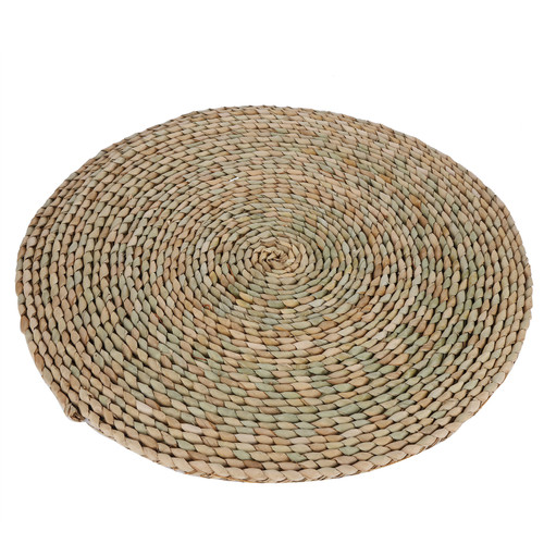 2PCS Rural Style Round Pouf Tatami Cushion Window Pad Mat for Home Decoration Yoga