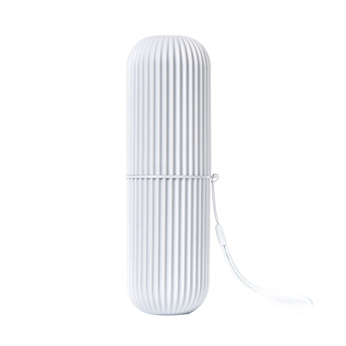 Travel Portable Toothbrush Box Toothpaste Holder Cup Bathroom Products (Grey)