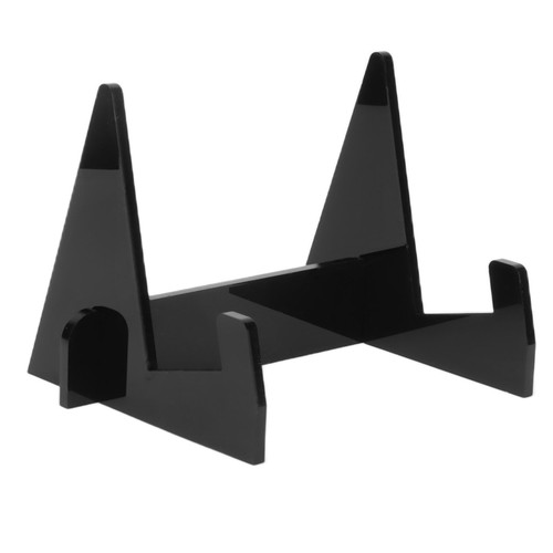 Acrylic Book Display Stand Book Holder Bookrack Bookshelf Office Bookcase for Kitchen HomeBlack
