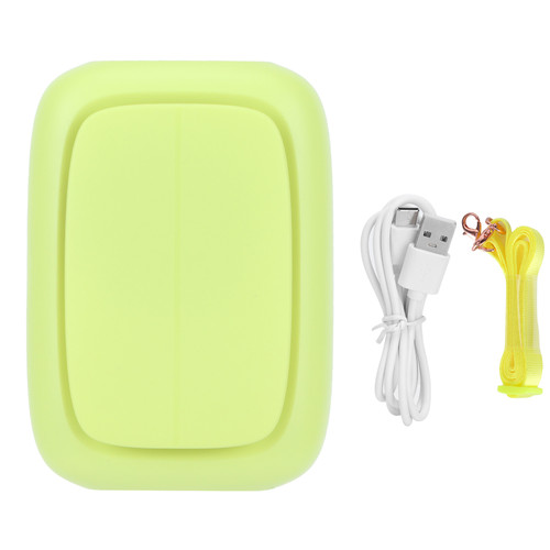Adjustable Mini Hanging Waist Fan Portable USB Charging Neck Fan for Student Sports OutdoorGreen