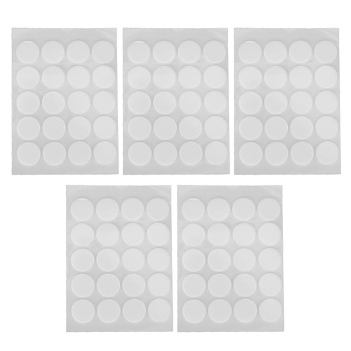 200Pcs Candle Wick Stickers Heat Resistant Double Sided Tape Sticker for Candle MakingWhite Bottom