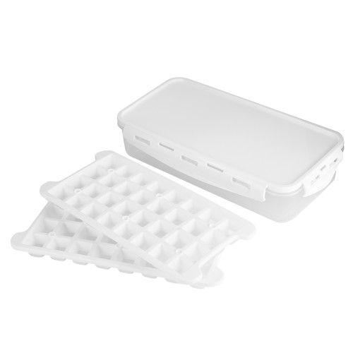 64 Grids Food Grade Household Kitchen Ice Tray with Lid Box DIY Ice Cubes Mold for Kitchen