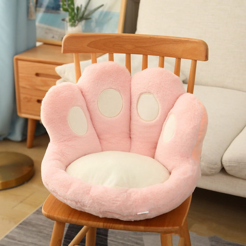 Office Cute Seat Cushion Thickening One Piece 3D Cozy Warm Seat Pillow for Office and Home Seats Cat Claw Pink 48x45x40cm/18.9x17.7x15.7in