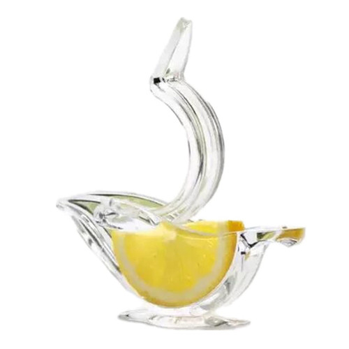 Carded Lemon Squeezer Manual Lemon Squeezer Clip Acrylic Manual Lemon Squeezer Transparent Fruit Press for Home and Kitchen