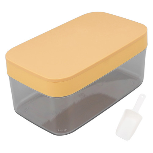 Ice Cubes Mold Silicone Easy Release 32 Grids Ice Tray Bin with Lid Scoop for Cold Drink Coffee Yogurt Wine