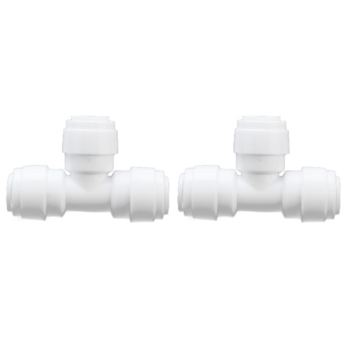 2PCS Tee Quick Connecter Water Tube Fitting 100PSI Push in Fitting Push in Joint for Garden