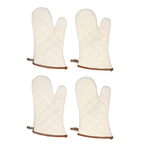 Heat Resistant Gloves Thick Multifunctional Cotton Oven Heat Insulated Mitts for Baking Cooking Grilling Barbeque Medium