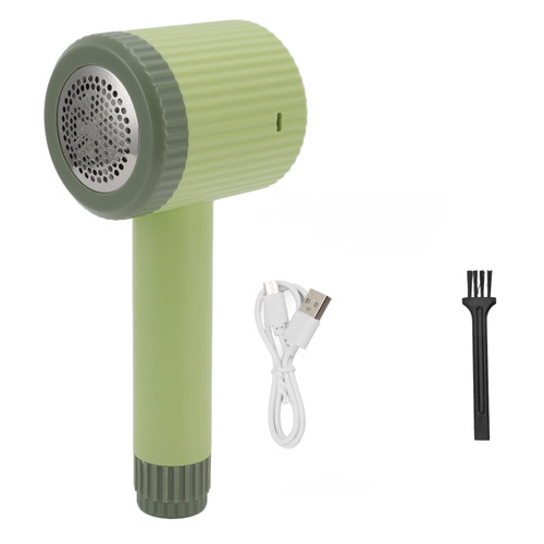 Electric Lint Remover Multifunction 2 in 1 USB Rechargeable Electric Clothes Fuzz Pills Remover for Home Use Matcha Green