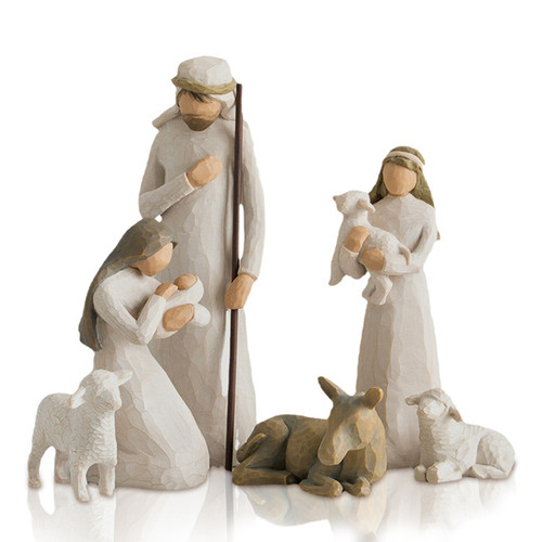 6PCS Resin Figures Fine Workmanship Art Ornaments for Household Office Shelf Desktop Decoration