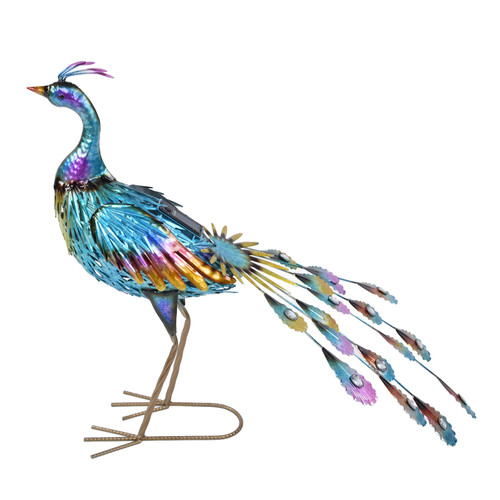 Outdoor Solar Light Vivid Peacock Sculpture Light Garden Decoration Light for Courtyard Lawn69x55 cm / 27.2x21.7 in