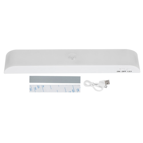 LED Motion Sensor Light Wireless Adhesive Type Cupboard Wardrobe Closet Light (Double Row White Light)