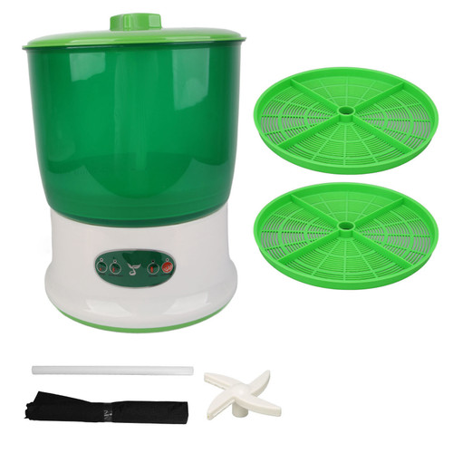 Bean Sprouts Machine Large Capacity Food Grade High Safety 360 Degrees Sprayer Widely Used Bean Sprouts Grow Kit 220V UK Plug