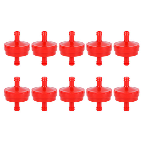 10Pcs Fuel Filter Element Replacement for Briggs Stratton 298090 298090S Lawn Mover Red