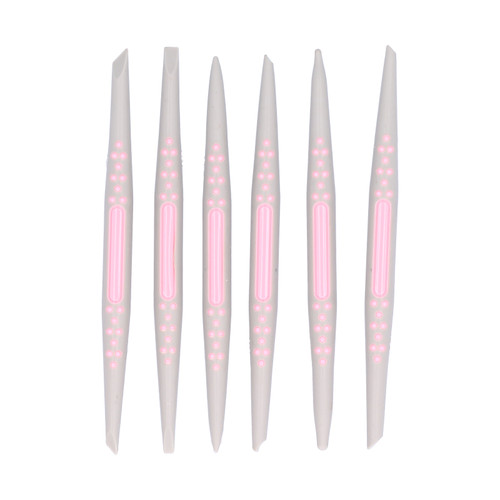 6Pcs Fondant Carving Pen Plastic Cake Decorating Modeling Pen DIY Baking Accessory