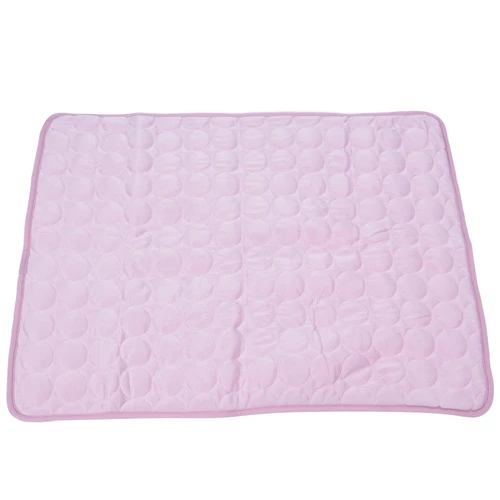 Pet Cooling Mat Breathable Soft Summer Dog Cat Sleeping Pad for Kennel Sofa Bed FloorPink S
