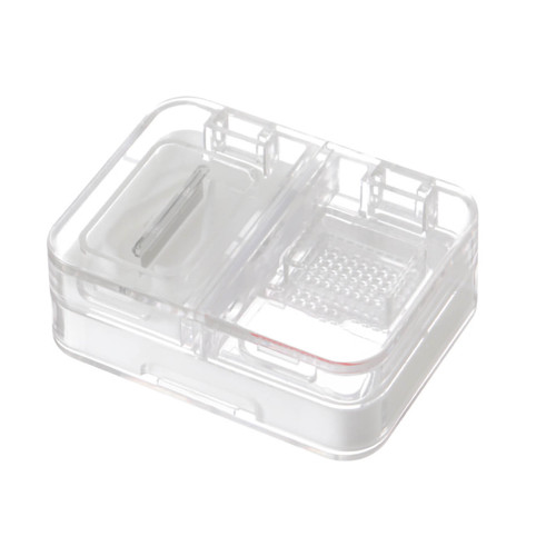Portable Dispense Medicine Box Mini Small Pill Case Cutting Grinding Medicine Sealed Medicine Storage Box White
