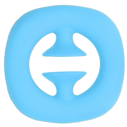 Silicone Hand Grip Hand Muscle Exercise Strength Training Massage Grip Stress Relief Toy(Blue )