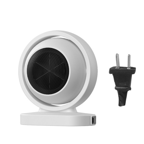 Space Heater Intelligent Control Anti Overheating Energy Saving Low Noise Portable Desktop Heater Fan White CN Plug 220V
