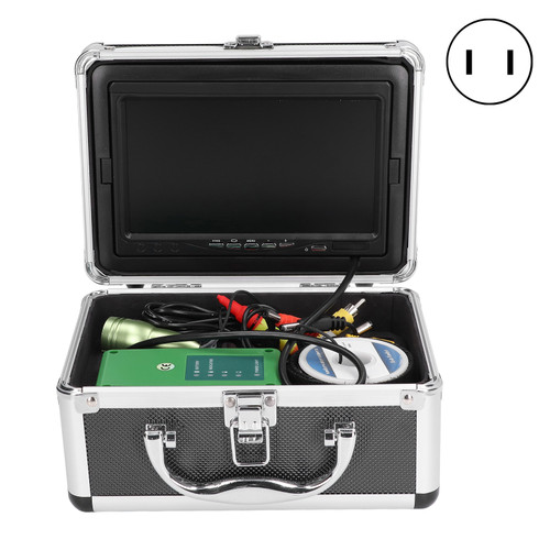 F002M‑50M 7in Color Fishing Camera Monitor HD 1000TVL Underwater Viewing System with LEDUS Plug 110‑240V