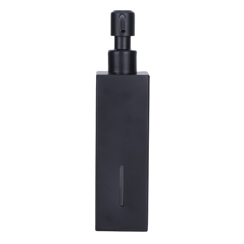 200ml Square Shower Bottle 304 Stainless Steel Shampoo Hand Soap Dispenser Black