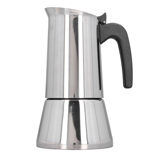 Stovetop Moka Pot 430 Stainless Steel Portable Stovetop Coffee Making Pot for Induction Cooktops 9 Cup