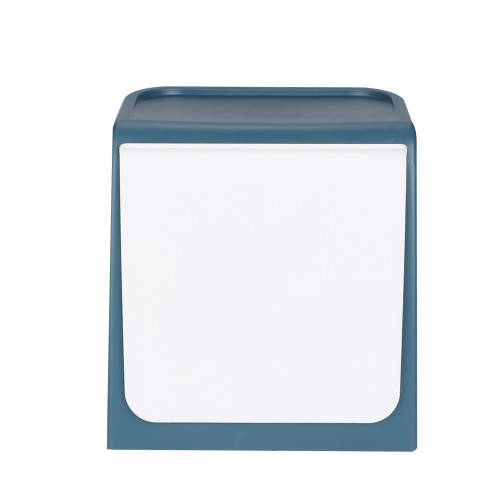 Wall mounted Destop Trashbin Garbage Can Home Office Washbasin Kitchen Dresser (Blue)