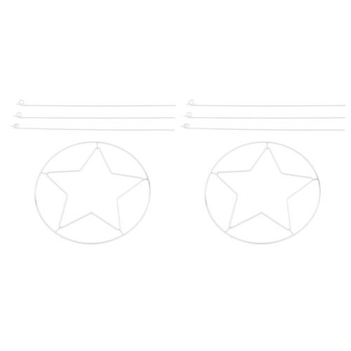2Pcs Plant Trellis Minimalist Fashionable Iron Garden Plant Climbing Trellis for Indoor Outdoor Decorative White