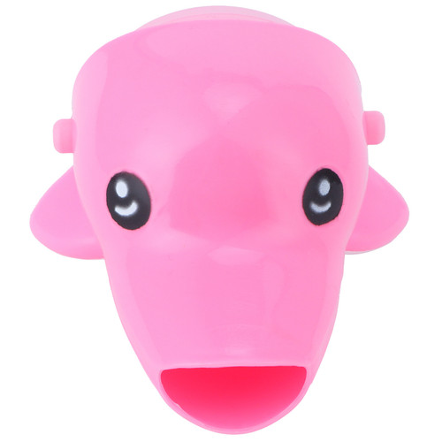 Lovely Cartoon Faucet Extender Water Nozzle Extender for Baby Kid Hand Washing SuppliesPink