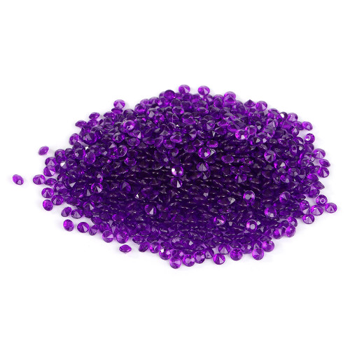2000pcs Wedding Decoration Scatter Table Crystal Acrylic Confetti Party Decorations (Purple)