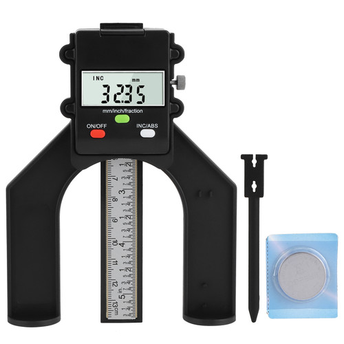 0‑80mm Professional Electronic Digital Depth Gauge DIY Woodworking Ruler Height Gauge for Saw Table