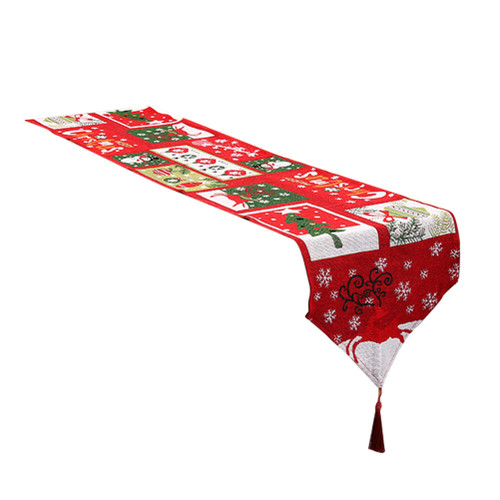Christmas Table Runner Tablecloths Party Christmas Theme Table Cover New Year Party Xmas Desktop Decoration New Year Gift
