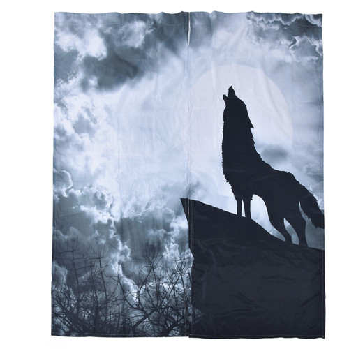 Digital Printing Blackout Curtain Blackout Drapes Blind Shade Window Drapes for Bedroom Living Room150x166cm Type 45