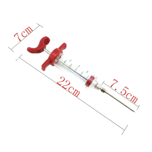 Meat Injector Syringe Marinade Turkey Seasoning Injector Syringe With Scales