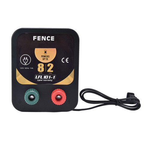 2 Miles Electric Fence Charger 0.1J Animal Farm Electric Fence Host Charger