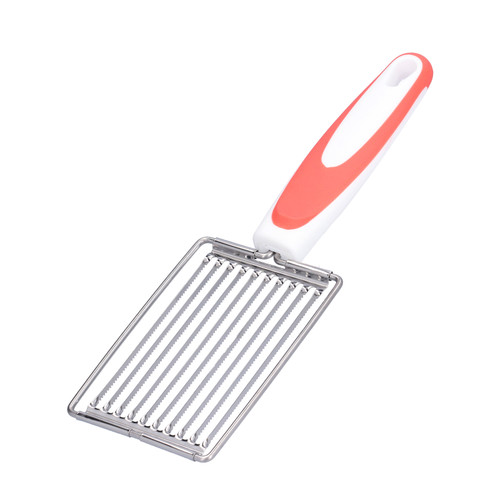 Luncheon Meat Cutter Stainless Steel Tomato Ham Fruit Slicing Knife with Non Slip Handle(Orange )