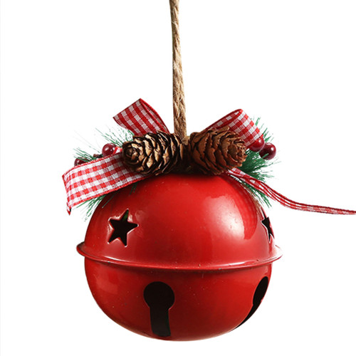 90MM Jingle Bells Christmas Tree Ornaments Durable Lovely Christmas Tree Hanging Pendants for Wedding Anniversary Party