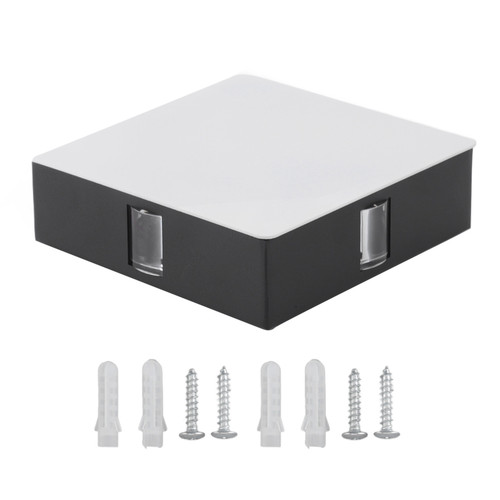 Aluminum LED Wall Light 12W Indoor LED Wall Sconce All Sides AC 85‑265V for Bedside Living Room Corridor KTV Dining Aisle White Shell