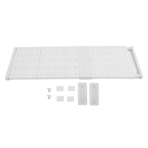 Expandable Closet Shelves Adjustable Length Space Saving Retractable Divider Shelf Storage Rack for Closet Cabinet Bathroom 71‑92cm/28.0‑36.2in Length