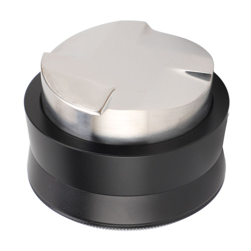 Coffee Distributor with Visible Marking Stainless Steel 4 Leaf Spiral Gravity Adaptive Coffee Distributor for 51mm Coffee Portafilter Black