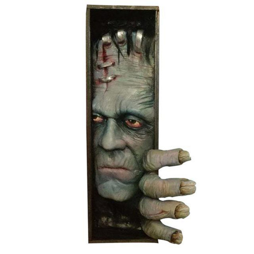 Resin Monster Sculpture Bookshelf Ornament Halloween Decoration Gift for Friends Student Reader