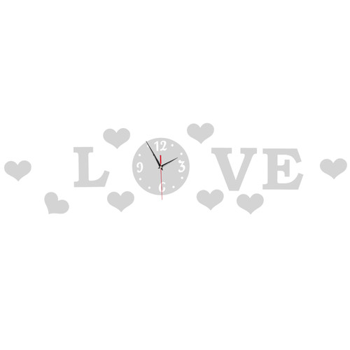 Mirror Surface Frameless Wall Clock Stickers DIY Wall Decoration for Living Room BedroomSilver
